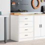 vidaXL Garagen-Aufbewahrungsschrank Weiß 60x51x85 cm Massivholz Kiefer 860598_2