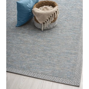Floornovo Indoor & Outdoor Teppich Türkis Gemustert 220 x 160 cm