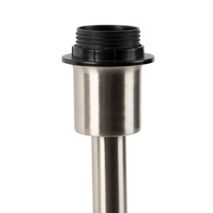 QAZQA Moderne Tischlampe Stahl ohne Schirm Simplo