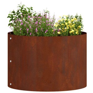 vidaXL Pflanzenring Braun 30 x 30 x 20 cm Wetterfeststahl 873604