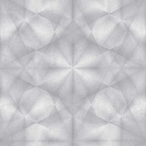 Bricoflor Vliestapete My Home My Spa 386922 mit geometrischem Muster in Silber.