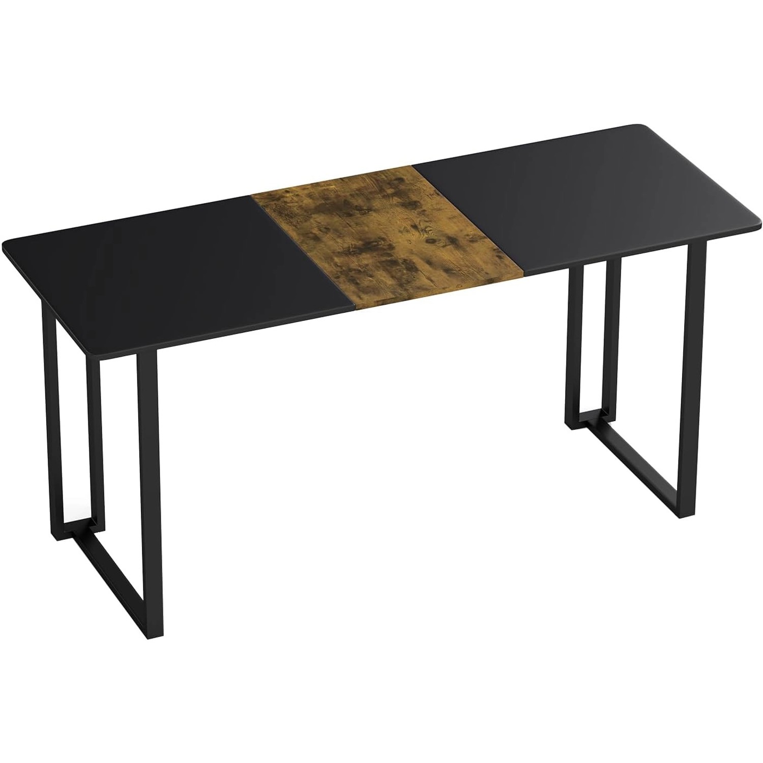 Costway Konferenztisch 160 x 60 cm Rustikales Braun günstig online kaufen