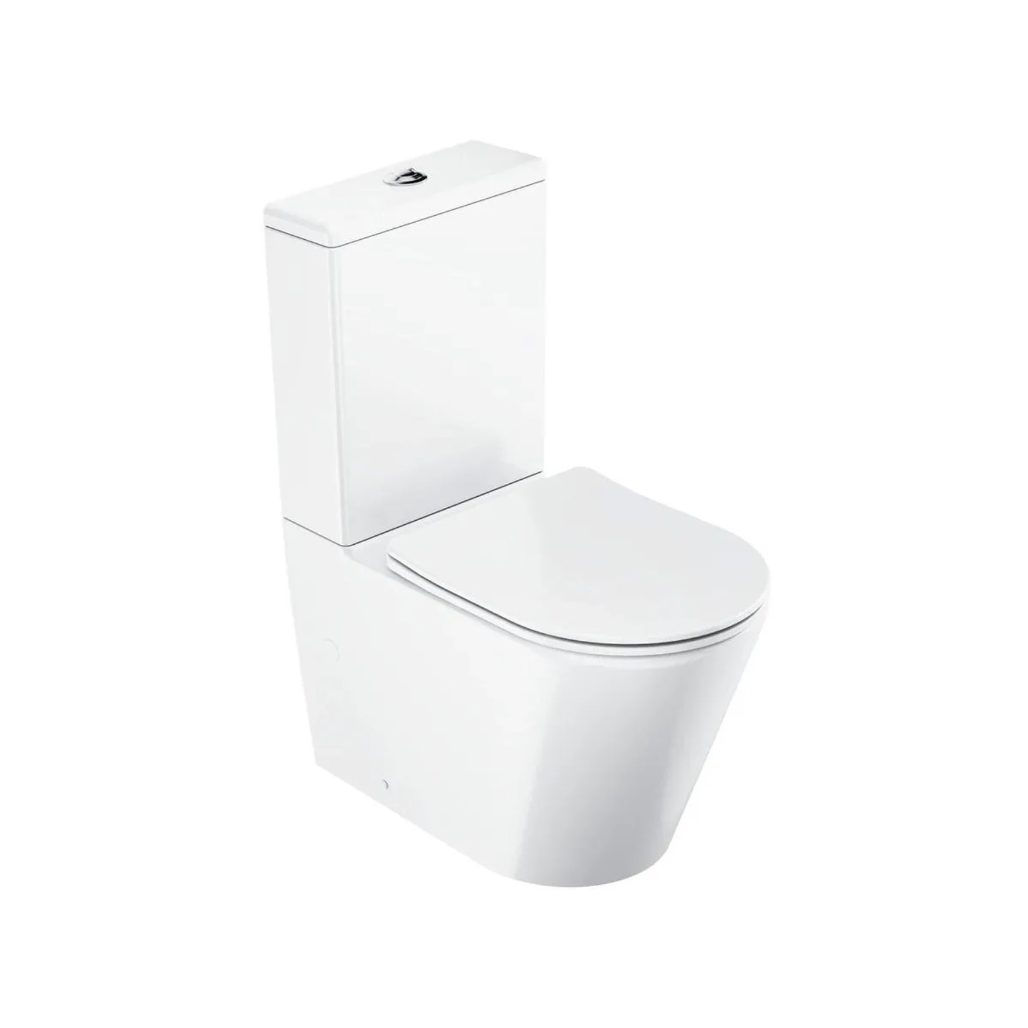 Ravak Stand-WC Toilette Optima mit Spülkasten Spülrandlos SoftClose WC-Sitz Geberit Spülmechanismus Weiß