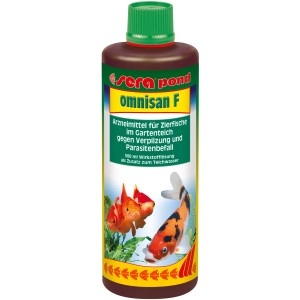 Sera Pond Omnisan F: Wasseraufbereiter und Arzneimittel für den Gartenteich, 500ml Flasche.