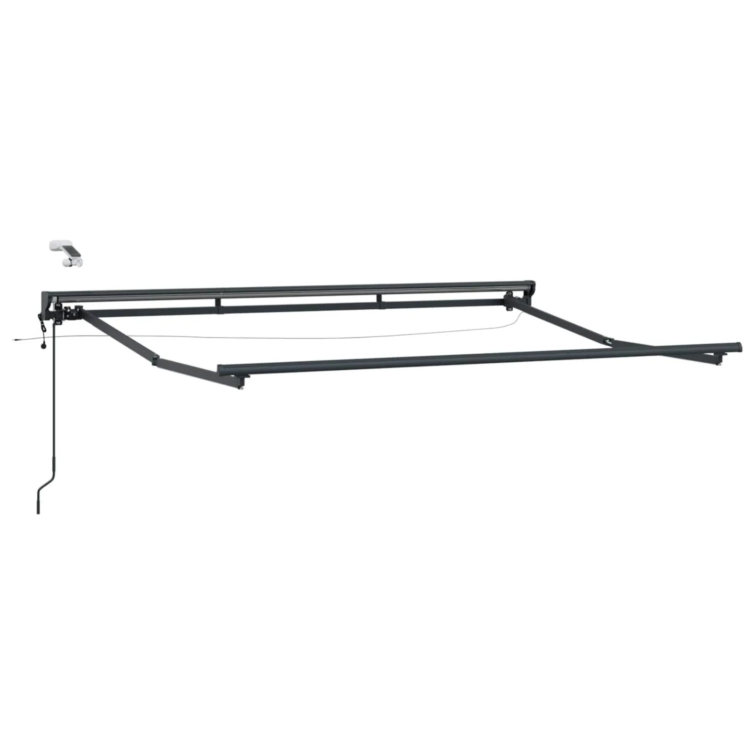 vidaXL Elektrische Markisenrahmen mit LEDs Anthrazit 3 x 2 m Aluminium 42024846
