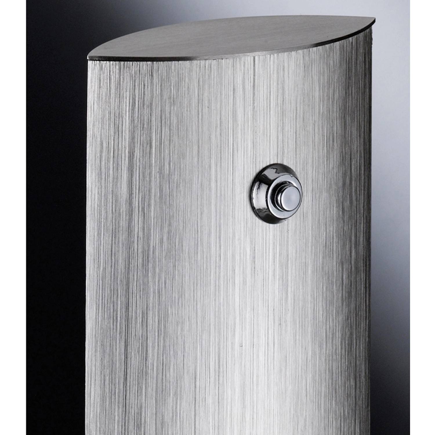 Detailaufnahme der Fischer & Honsel LED-Stehleuchte Beat TW aus Aluminium mit Dimmschalter.