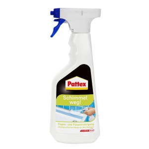 Pattex Schimmel-weg Spray 500ml: Sprühflasche zur Schimmelentfernung im Bad.