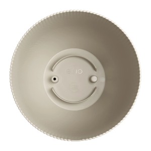 Beiger Elho Blumentopf Sereh, Ø 25 cm, Innenansicht mit Drainagesystem.