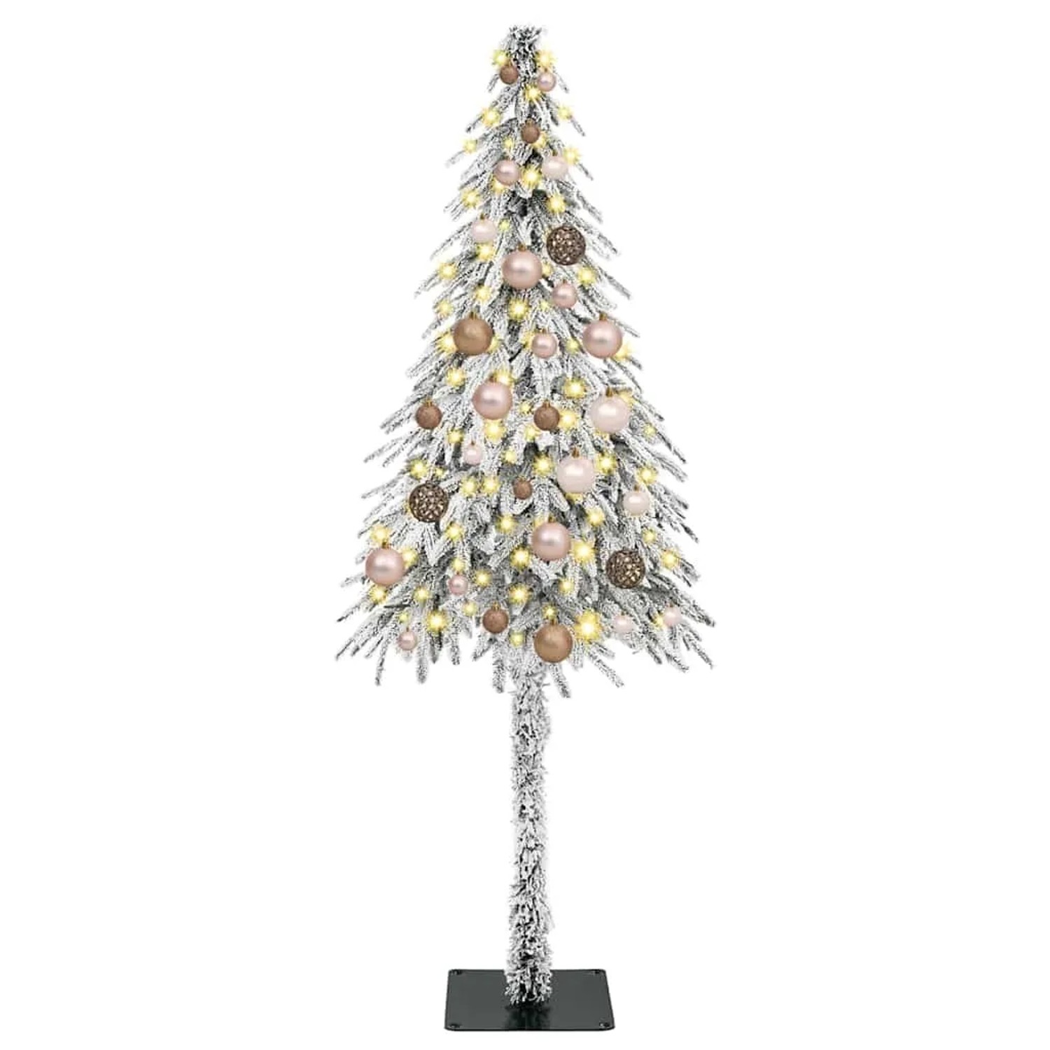 vidaXL Weihnachtsbaum mit 150 LEDs Weiß 150 cm PE und Stahl 3396214