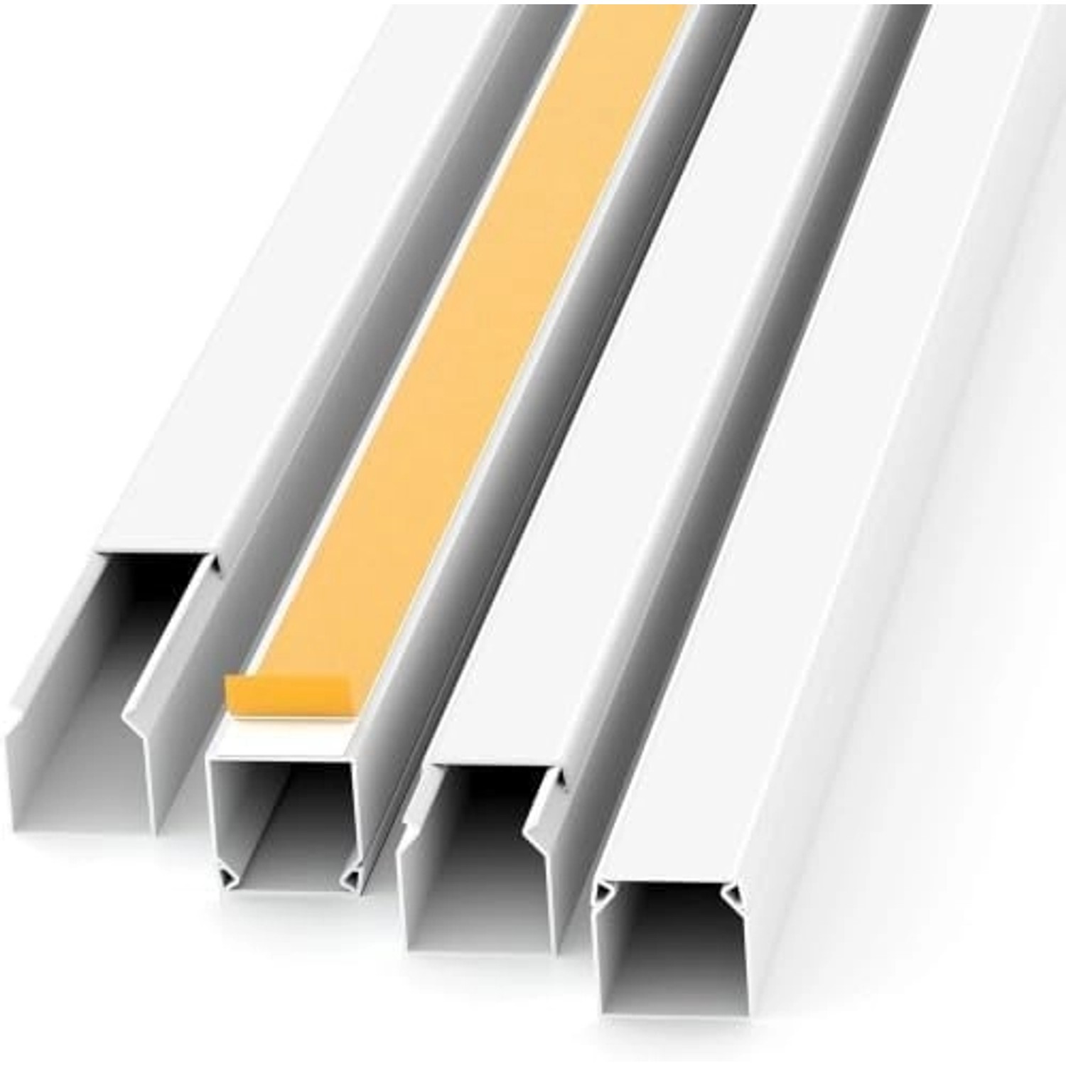 ViD Kabelkanal Selbstklebend 10 Stück Je 1 Meter 16x16 mm