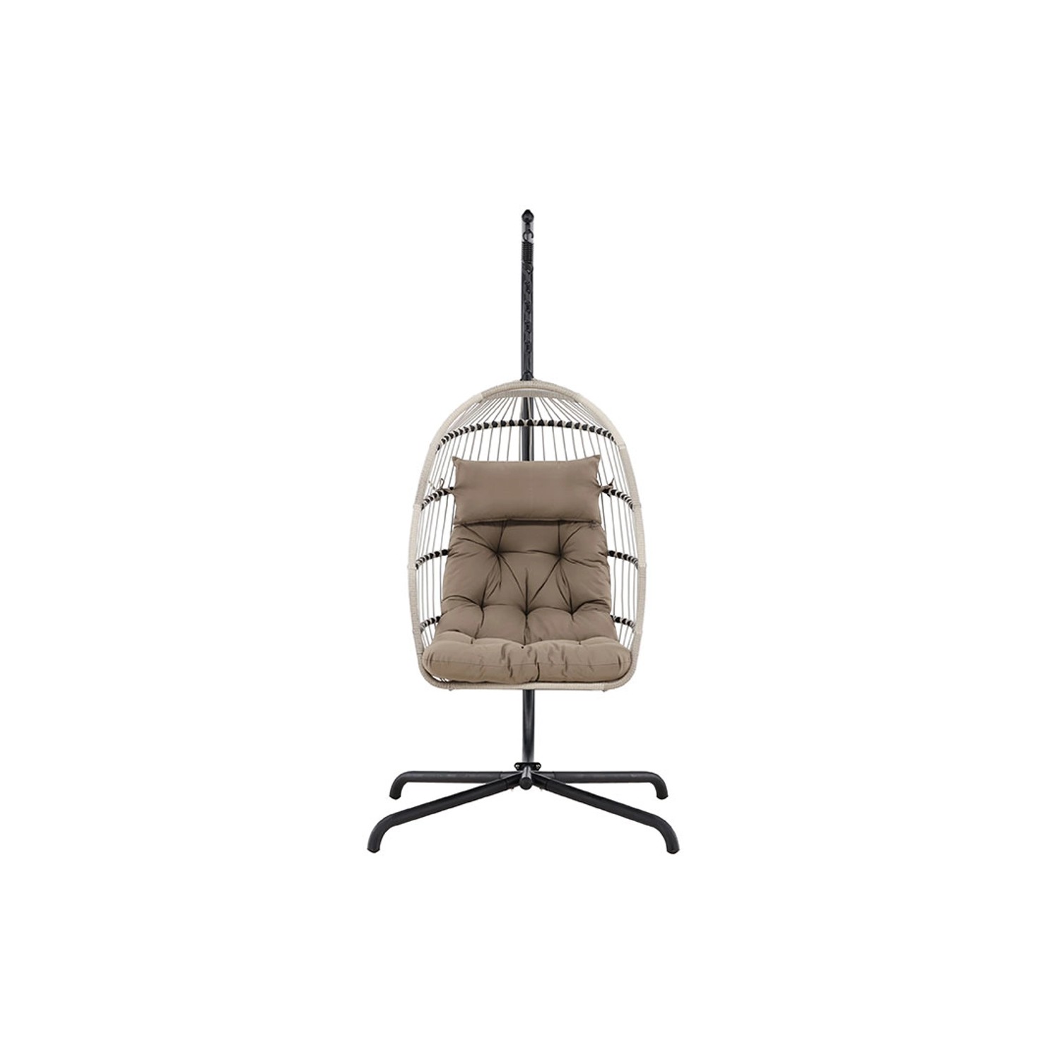 ebuy24 Trezza Hängesessel mit Stativ Grau Sitzhöhe cm 60 Sitzbreite cm 51 S günstig online kaufen