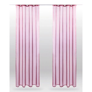 2er-Pack Bestlivings Dekoschals Noella in Bordeaux, 140x245 cm, mit Universalband und Raffhaltern.