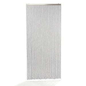 Kobolo Türvorhang NERO: Perlenvorhang mit 72 Strängen, 90x200 cm, ideal als Deko und Insektenschutz.