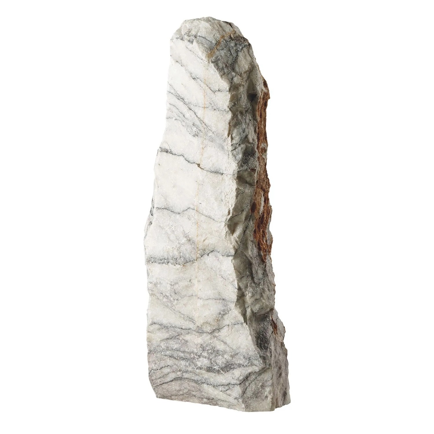 Scherf Marmor-Monolith Weiß mit Adern Höhe 60 - 90 cm