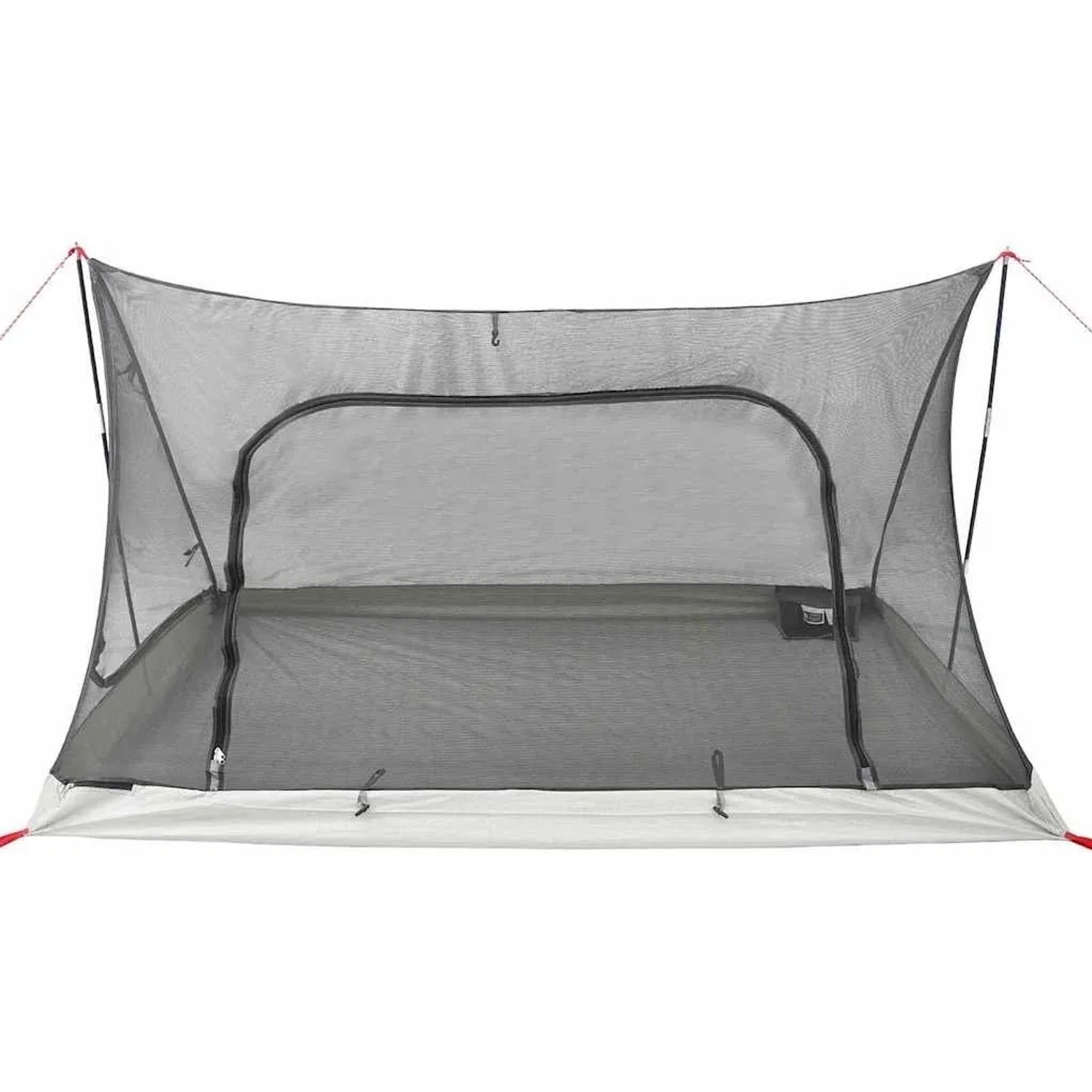 Schwarzes vidaXL Innenzelt aus Netzstoff, 220x128x110 cm, für Camping & Outdoor.