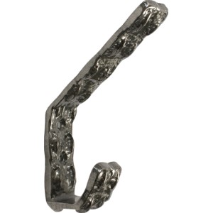 Brünierter Wandhaken aus Eisen, Modell 2019, im Detail.