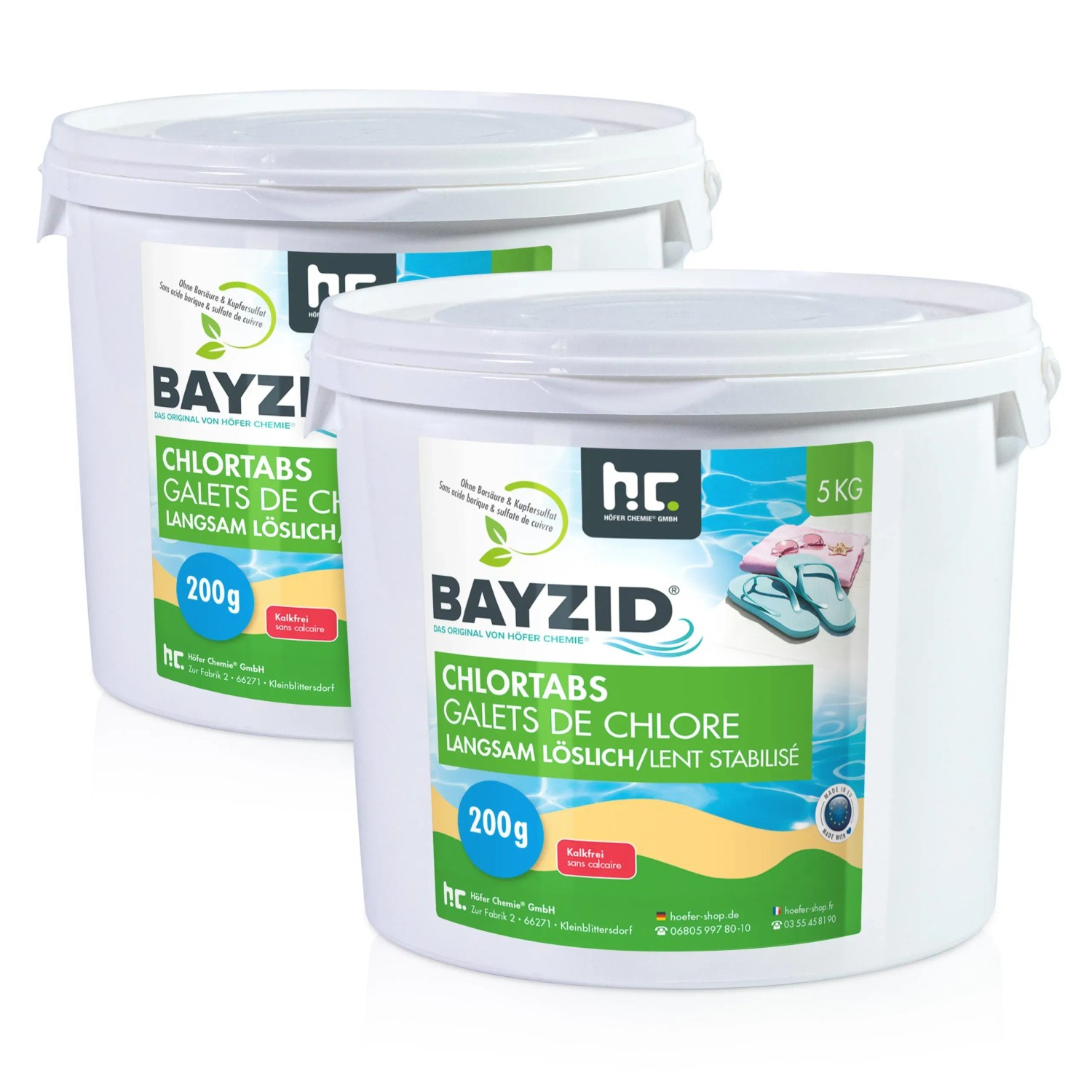 Bayzid Chlortabs 200g Langsam Löslich 2 x 5kg