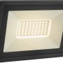 Schwarzer LED-Außenstrahler FL 21W aus Aluminium für Garten, Terrasse und Einfahrt.