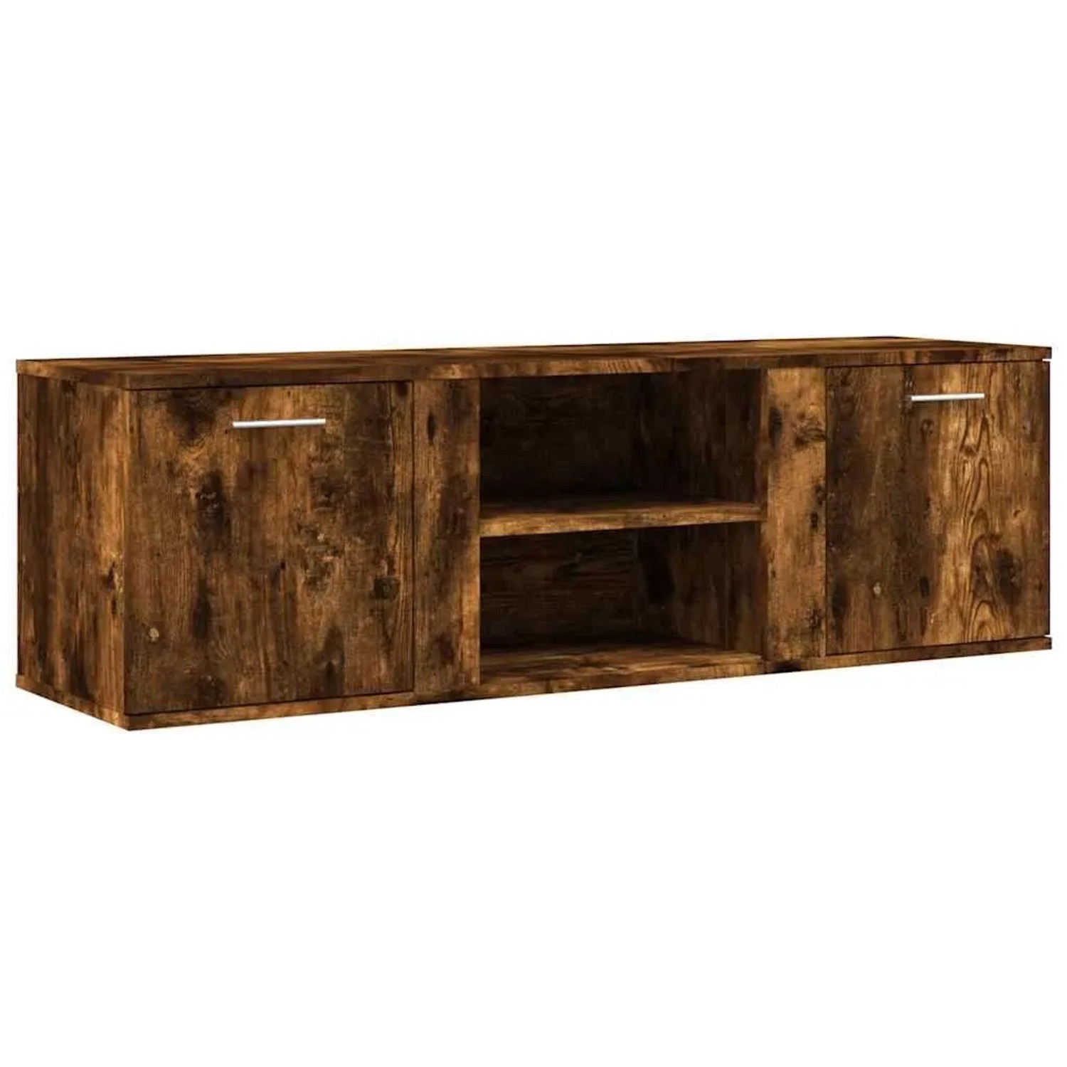 vidaXL TV-Schrank Räuchereiche 120x34x37 cm Holzwerkstoff 833556