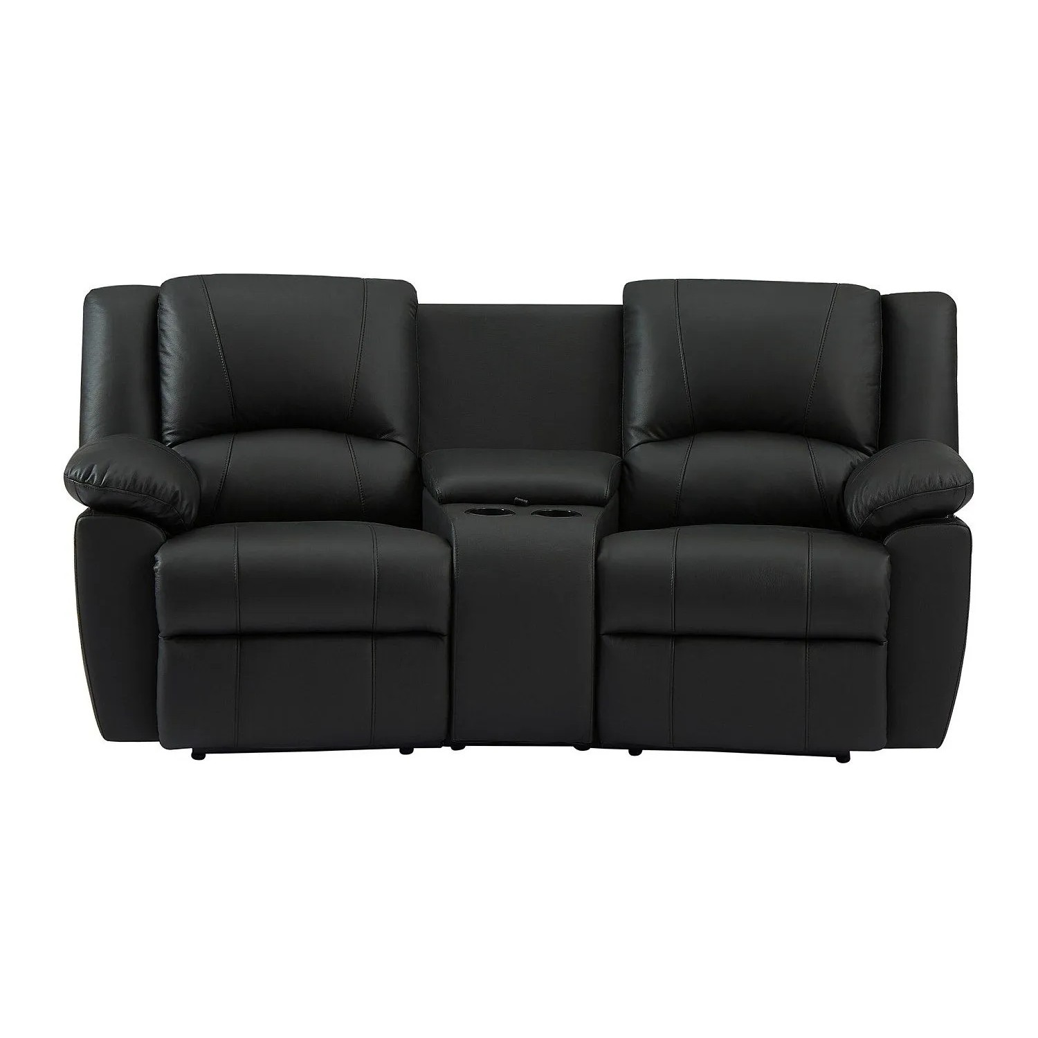 Vente-unique Relaxsofa Aroma Schwarz 201 cm