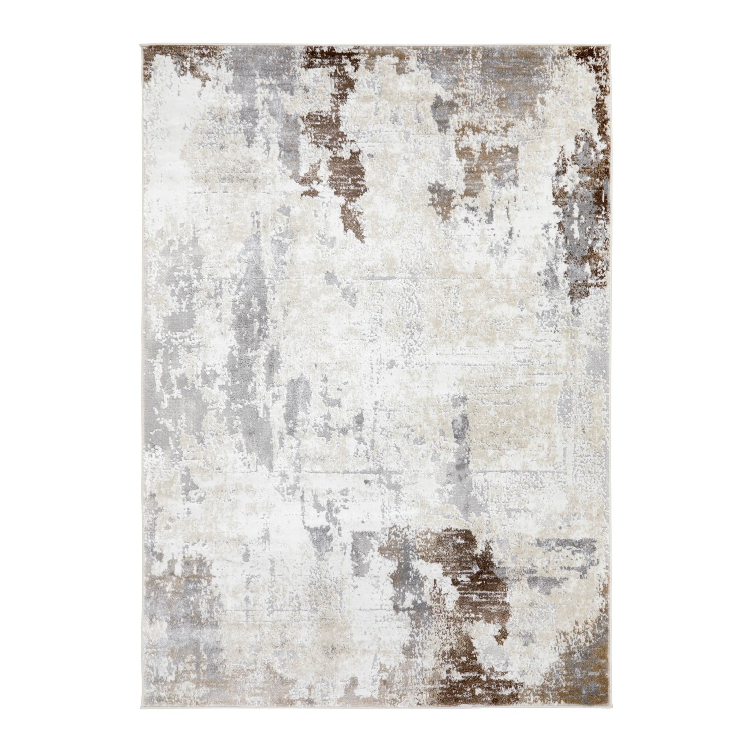 Modern Living Webteppich Lucy in Grau/Beige ca. 80x150cm