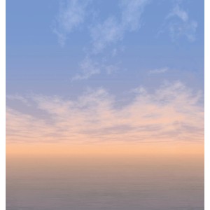 Fototapete Wolken in Blau, Weiß und Grau. Matte Oberfläche, romantisches Design für Wohnräume.