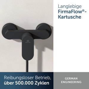 Ideal Standard Alero Brausearmatur Langlebige Duscharmatur Schwarz Matt