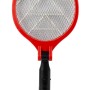 Elektrische Fliegenklatsche Akku, rot/schwarz, zur Insektenbekämpfung ohne Gift.