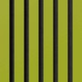 Akustikpaneel-Muster: Linoleum Spring Green mit schwarzen Filzstreifen für Wand- und Deckenverkleidung.