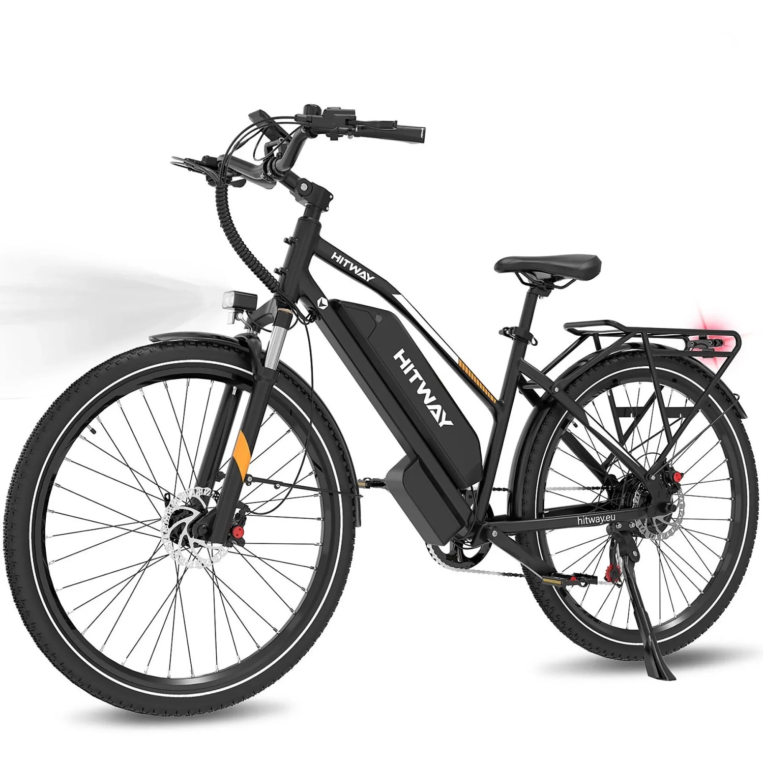 HITWAY E-Bike BK27 Pro 28 Zoll 16Ah Akku Reichweite 70-120KM 250W 7-Gang APP NFC