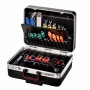 Offener PARAT Werkzeugkoffer SILVER KingSize Roll mit Werkzeugen und Trolley-System.