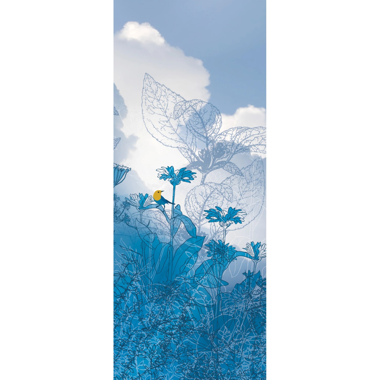 Komar Fototapete Vlies Blue Sky Panel 100 x 250 cm  100 x 250 cm