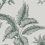 Schöner Wohnen Vliestapete Floral in Grau-Beige mit Pflanzenmuster.