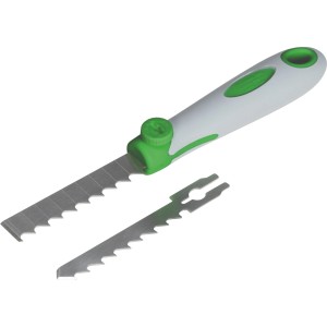 Fugenkratzer- und Unkrautstecher-Set mit Griff und zwei Klingen für Gartenarbeiten.