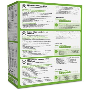 GROW by OBI BIO Tomaten- und Kräuterdünger, 750g Packung für gesunde Pflanzen und reiche Ernte.