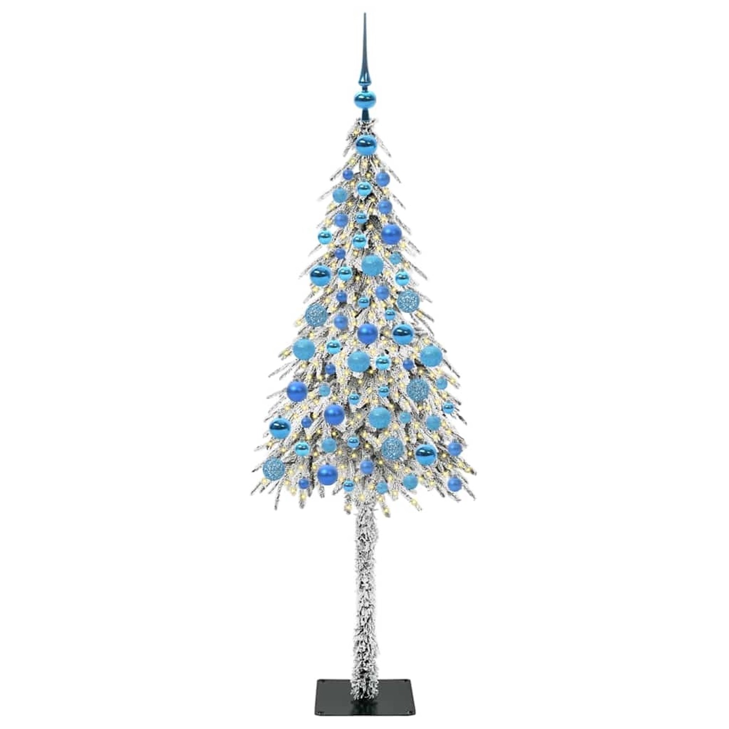 vidaXL Weihnachtsbaum mit 300 LEDs Weiß 180 cm PE und Stahl 3396236