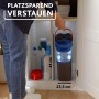 Vileda H2PrO Flachwischer Set im Schrank, platzsparend verstaut. Reinigungsmittel Zubehör.