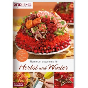 Buch „Florale Arrangements für Herbst und Winter“ mit Gesteck-Ideen.