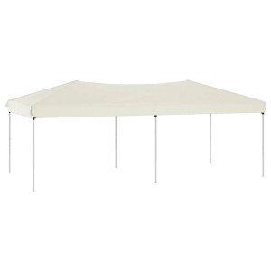 Faltbares Partyzelt in Creme, 3x6 m, ideal für Outdoor-Events und als Sonnenschutz.