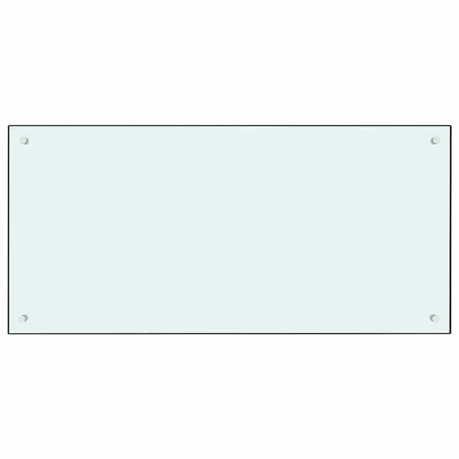 vidaXL Küchenrückwand 2 pcs Weiß 100 x 50 cm Gehärtetes Glas 3415423_4