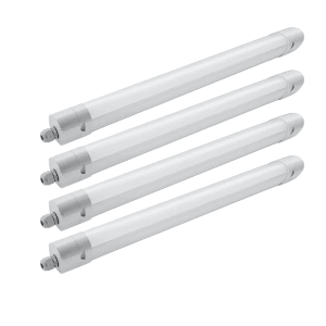 4er-Set ENOVALITE LED Feuchtraumleuchten PRO, 150cm, neutralweiß, für Industrie und Feuchträume.
