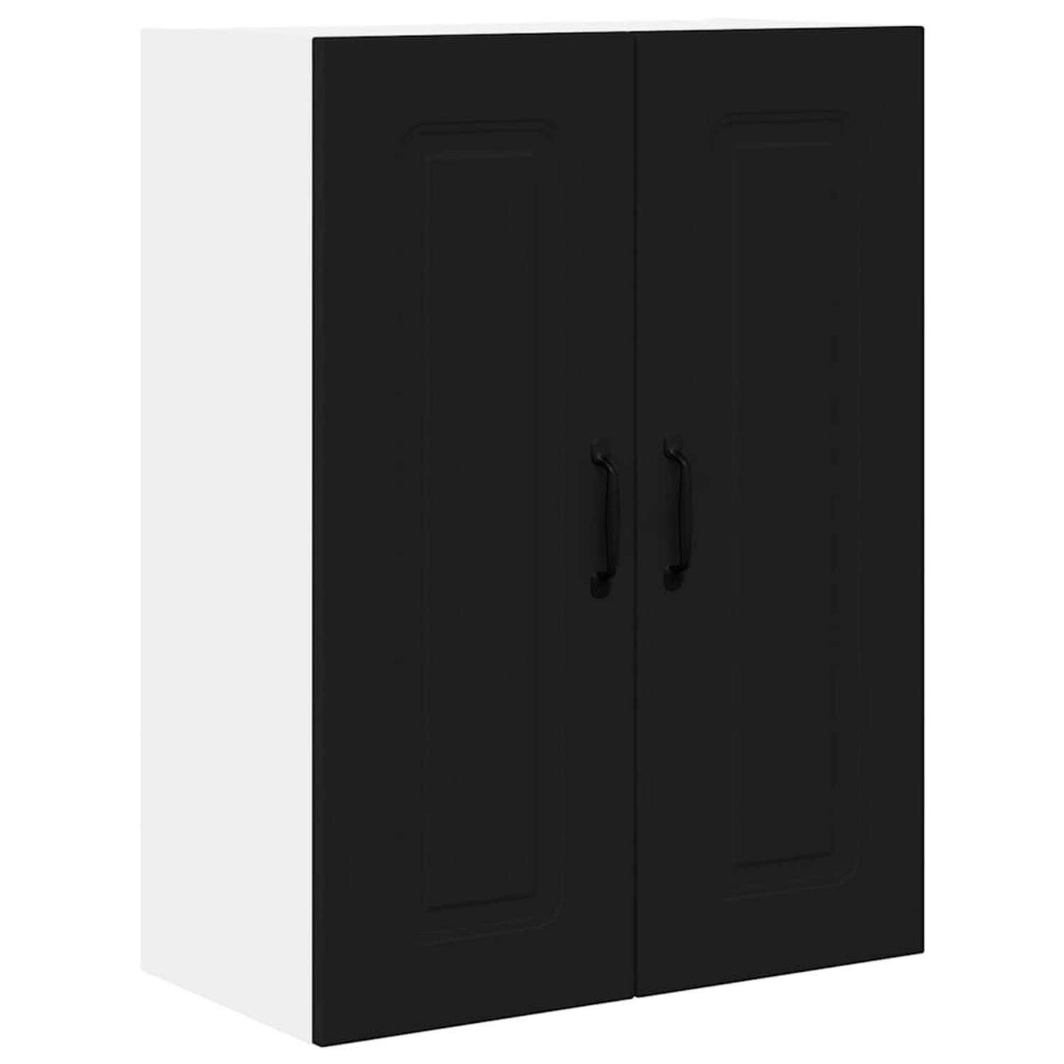 vidaXL Küchenwandschrank mit Tür Schwarz 60 x 31 x 80 cm Holzwerkstoff 8846 günstig online kaufen