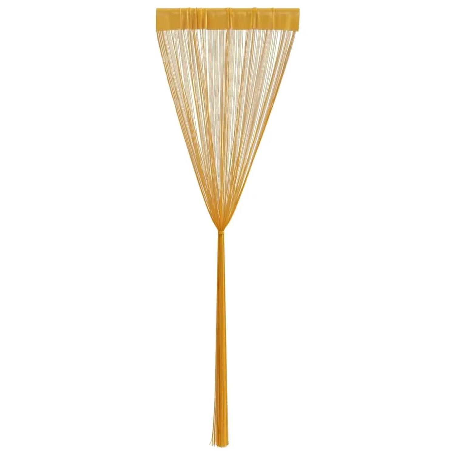 vidaXL Fadenvorhänge 2 Stk Golden 100x250 cm 4102035_5