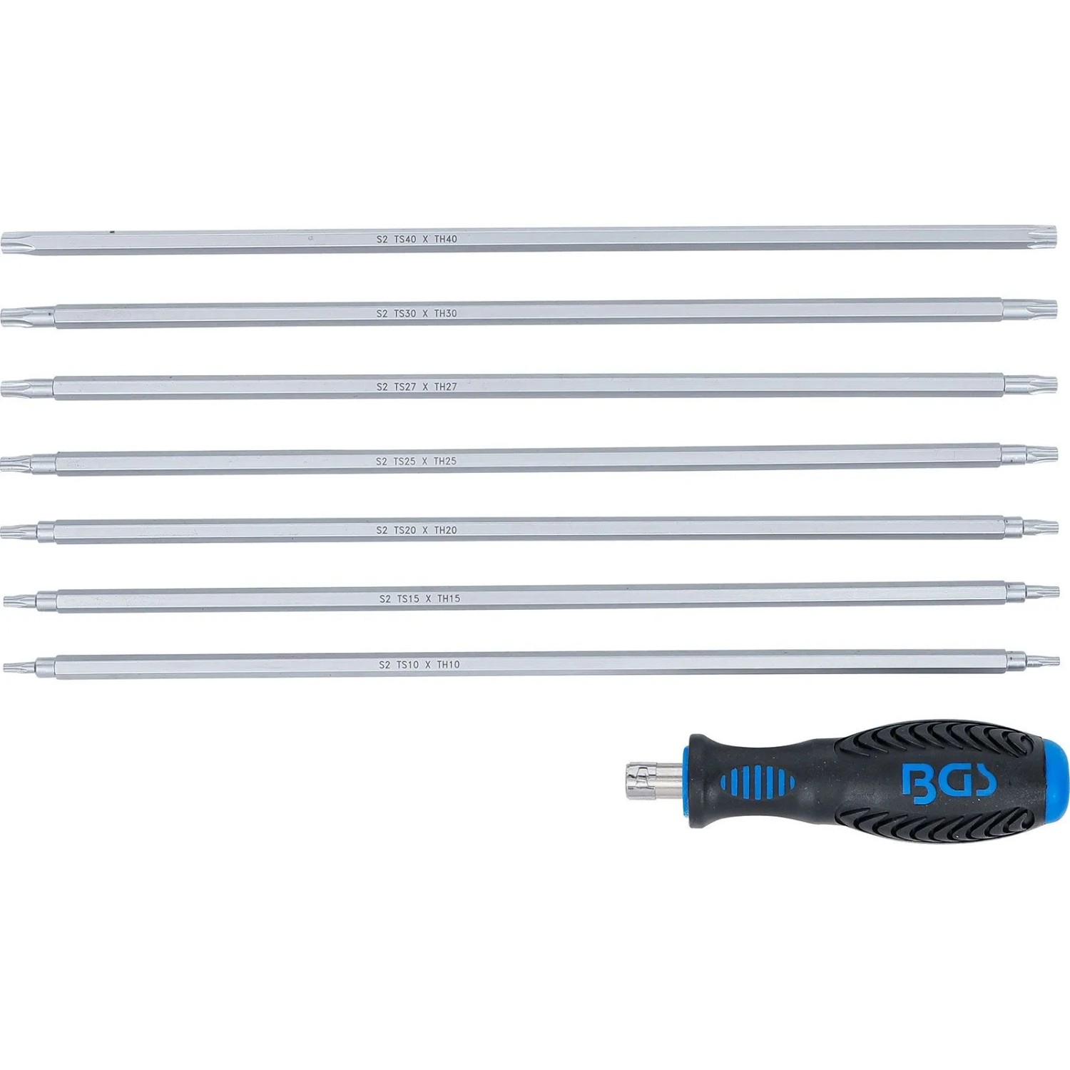 BGS Schraubendreher Satz Mit Wechselklingen T Profil  Für Torx  TS Profil  Für Torx Plus  8Tlg  2325