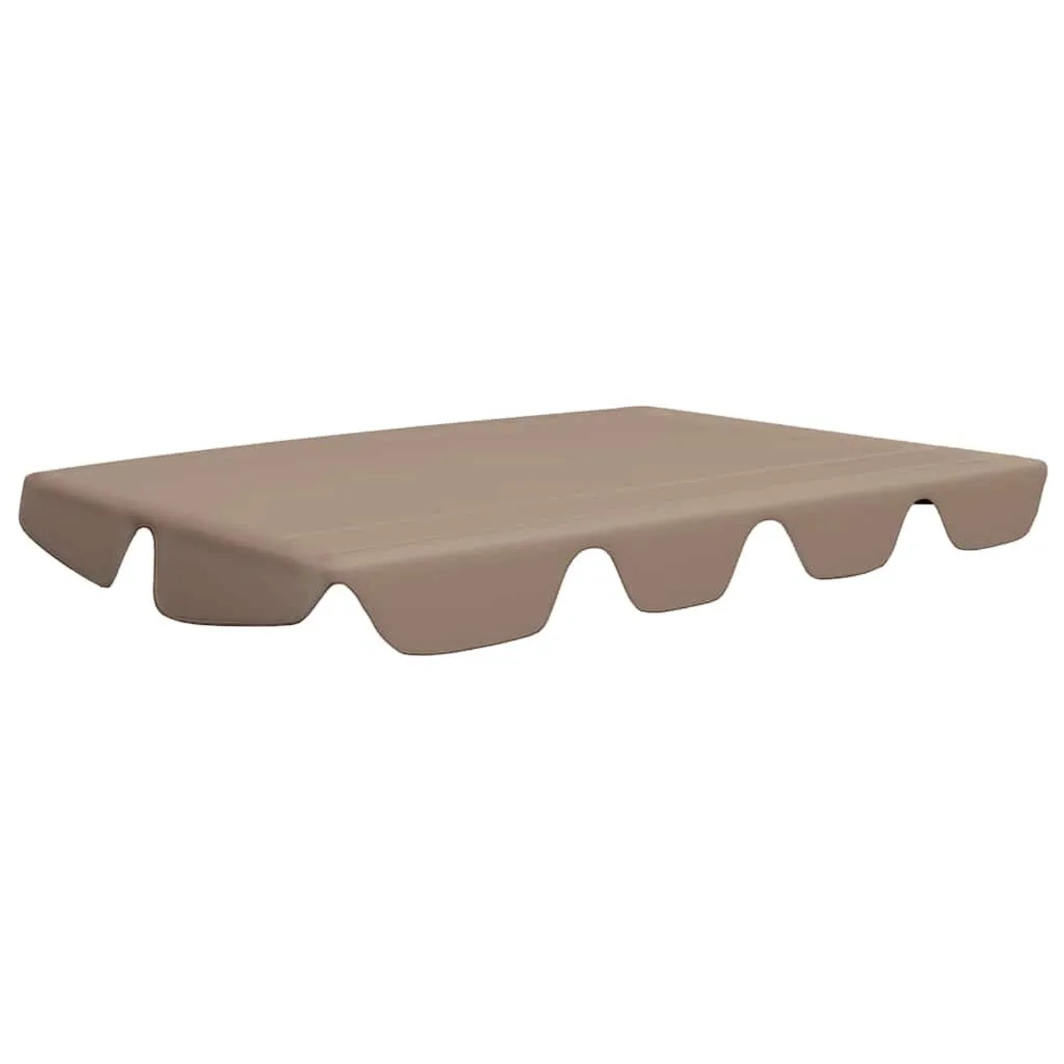 vidaXL Ersatzdach für Hollywoodschaukel Taupe 188/168x145/110 cm 312089