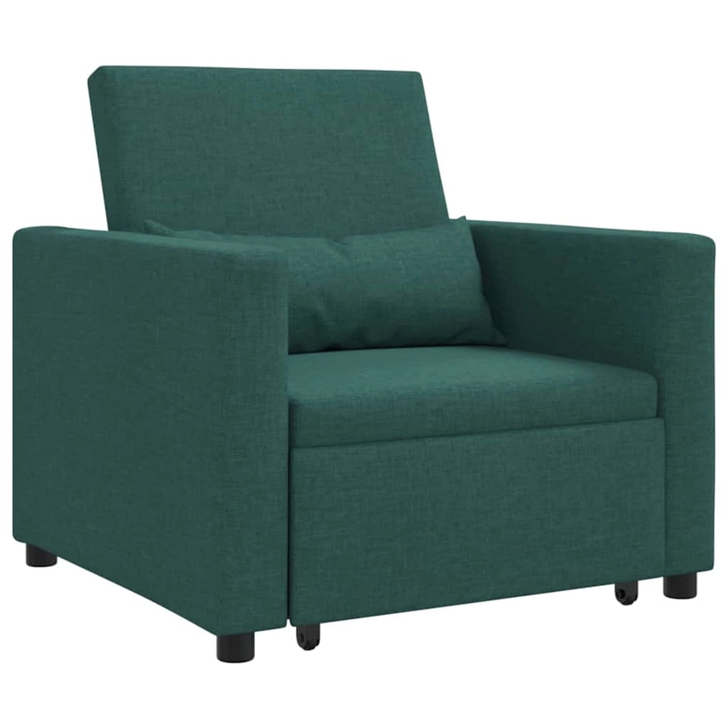 vidaXL Einzel-Schlafsofa mit Rädern Dunkelgrün 90 x 165 x 87 cm Stoff 42002 günstig online kaufen