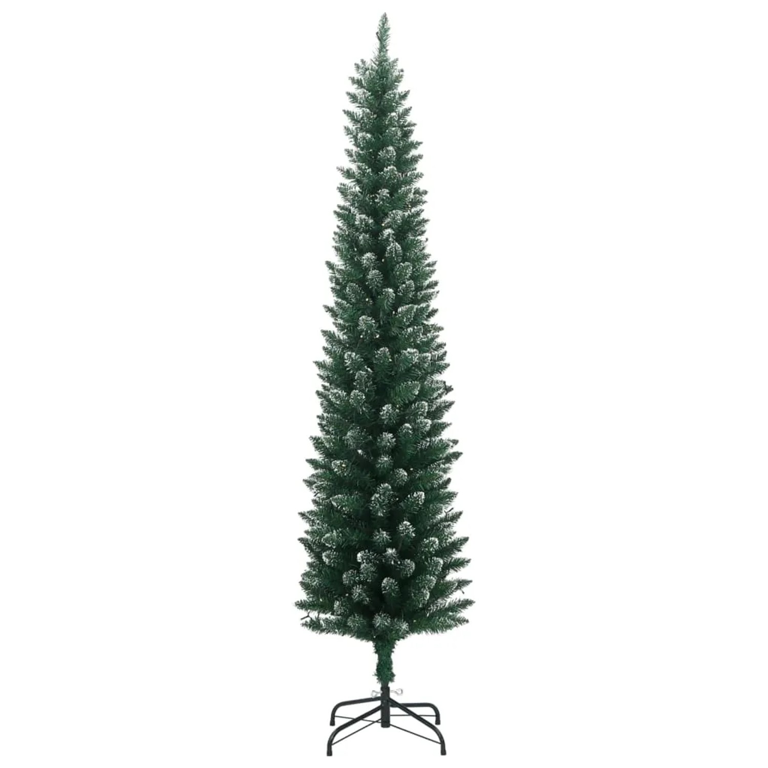 vidaXL Künstlicher Weihnachtsbaum Schlank 300 LEDs 210 cm 3315761