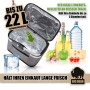 BigDean Kühlkorb 22L, Thermokorb mit Lebensmitteln und Getränken, grau
