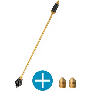Gloria MultiJet Sprühlanzen-Set: Messing-Sprühlanze mit 3 Düsen für Drucksprühgeräte.