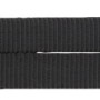 Schwarze Jollypaw V-Leine (L-XL, 2 m) aus Nylon, 3-fach verstellbar mit Öse.